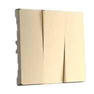 Набор клавиш для выключателя трехклавишного Werkel шампань W1139011 4690389157189 Набор клавиш для выключателя трехклавишного Werkel шампань W1139011 4690389157189