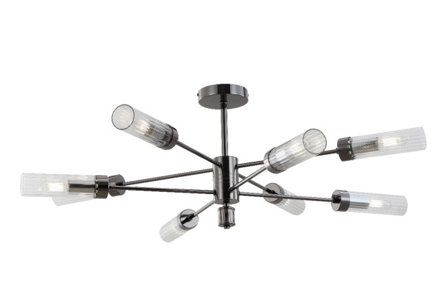 Люстра на штанге iLamp Evolution 15609-8 AN+CL