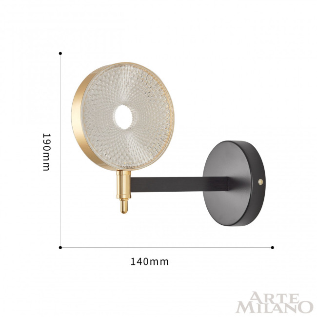 Бра Arte Milano 272079/1B BK/GD Бра Arte Milano 272079/1B BK/GD
