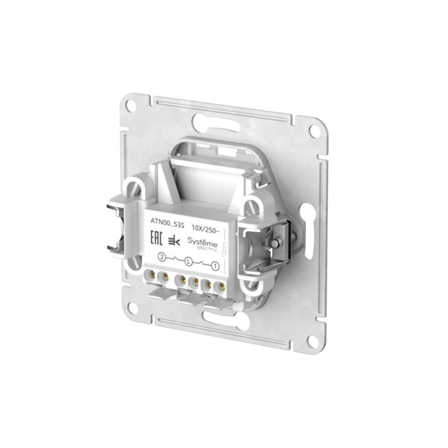 Выключатель 2-клавишный с подсвет.,сх.5а, 10АХ, Systeme Electric AtlasDesign Белый ATN000153S Выключатель 2-клавишный с подсвет.,сх.5а, 10АХ, Systeme Electric AtlasDesign Белый ATN000153S