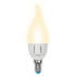 Лампа светодиодная (UL-00002416) Uniel E14 7W 3000K матовая LED-CW37 7W/WW/E14/FR PLP01WH