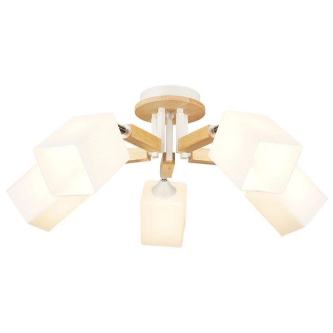 Потолочная люстра IMEX MD.4507-5-S WH+CH Потолочная люстра IMEX MD.4507-5-S WH+CH