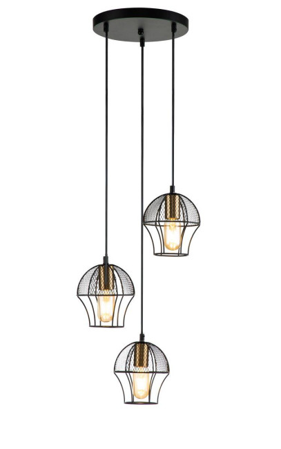 Подвесная люстра Indigo Pallo 10011/3P Black V000187 Подвесная люстра Indigo Pallo 10011/3P Black V000187