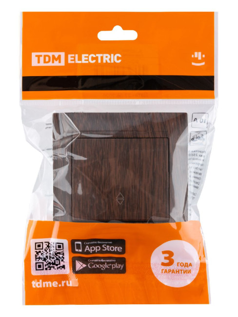 Выключатель одноклавишный на 2 направления Лама TDM Electric SQ1815-0406 Выключатель одноклавишный на 2 направления Лама TDM Electric SQ1815-0406