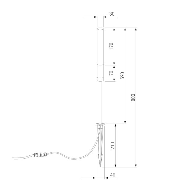 Ландшафтный светильник Elektrostandard Invi 35155/F черный 4690389219351 a072096 Ландшафтный светильник Elektrostandard Invi 35155/F черный 4690389219351 a072096