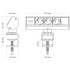 Блок розеток 102 (3 секции и 2 USB) Mebax 00-00001175 Блок розеток 102 (3 секции и 2 USB) Mebax 00-00001175