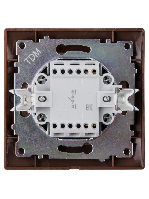 Выключатель одноклавишный Лама TDM Electric SQ1815-0401