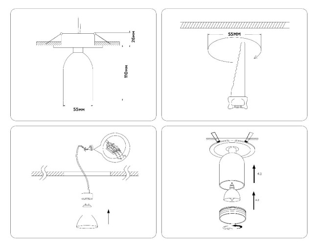 Встраиваемый спот Ambrella Light Move TA1272 Встраиваемый спот Ambrella Light Move TA1272