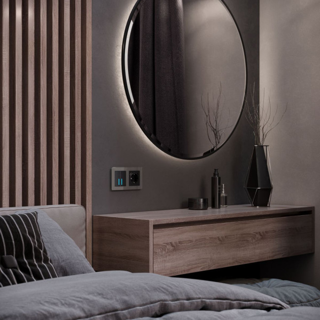 Рамка на 2 поста Werkel Acrylic графит 4690389184864 W0022704