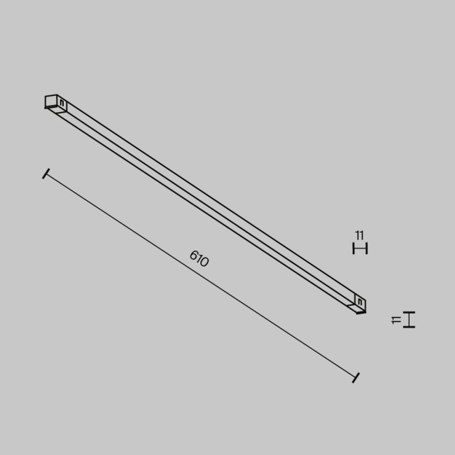 Трековый светильник Maytoni Technical Exility X TR240-2-12W4K-B Трековый светильник Maytoni Technical Exility X TR240-2-12W4K-B