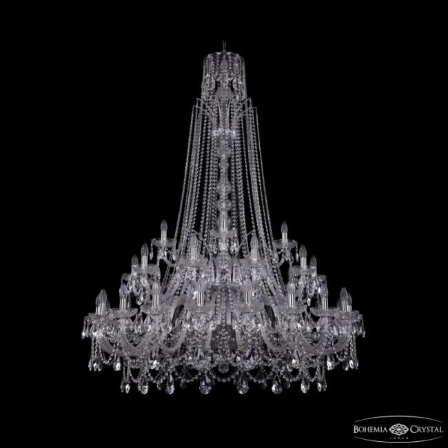 Подвесная люстра Bohemia Ivele Crystal 1411/20+10+5/460/XL-175/2d Ni