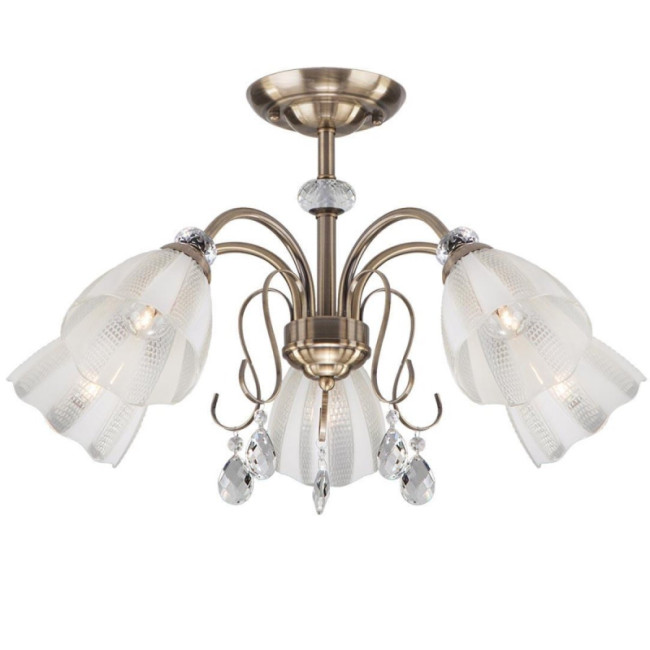 Люстра на штанге Eurosvet 30155/5 античная бронза Люстра на штанге Eurosvet 30155/5 античная бронза