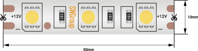 Светодиодная лента SWG SWG560-12-14.4-WW-68-M 009269 Светодиодная лента SWG SWG560-12-14.4-WW-68-M 009269