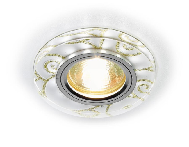 Встраиваемый светодиодный светильник Ambrella Light Led S231 WH/G Встраиваемый светодиодный светильник Ambrella Light Led S231 WH/G