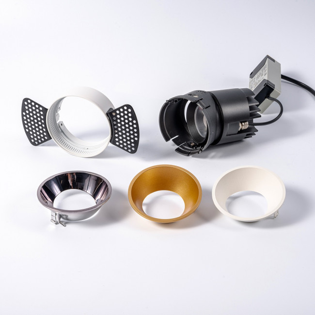 Встраиваемый светильник Fiberli 302T75 (круглая рамка) 12130202 Встраиваемый светильник Fiberli 302T75 (круглая рамка) 12130202