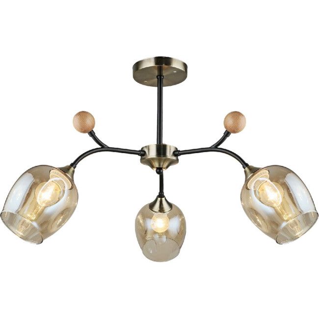 Люстра на штанге Reluce 02009-0.3-03 AB+BK