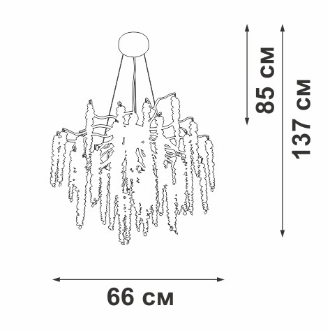 Подвесная люстра Vitaluce V28551-8/7S Подвесная люстра Vitaluce V28551-8/7S