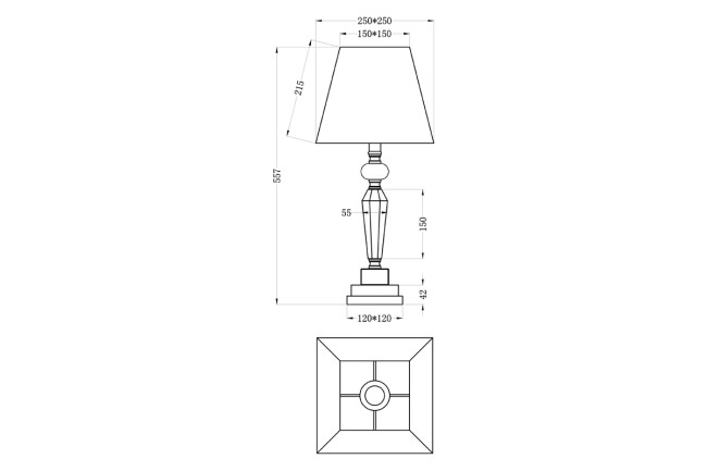 Настольная лампа Garda Decor 22-86639TL Настольная лампа Garda Decor 22-86639TL