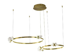 Подвесная люстра AM Group MARIPOSA SPD400+600 POLISHED GOLD Подвесная люстра AM Group MARIPOSA SPD400+600 POLISHED GOLD