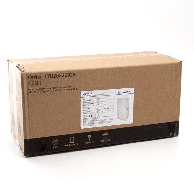 Трансформатор Feron LB501 300Вт DC230В IP54 48369 Трансформатор Feron LB501 300Вт DC230В IP54 48369
