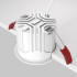 Встраиваемый светильник Maytoni Technical Alfa LED DL043-01-15W3K-RD-W