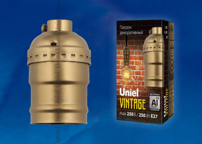 Патрон (UL-00000531) Uniel DLC-V-H01/E27 BRONZE