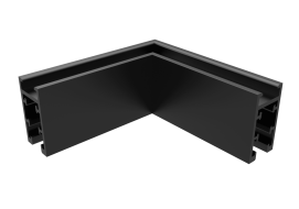 Соединитель для магнитного накладного шинопровода угловой Crystal Lux CLT 0.216 04 BL