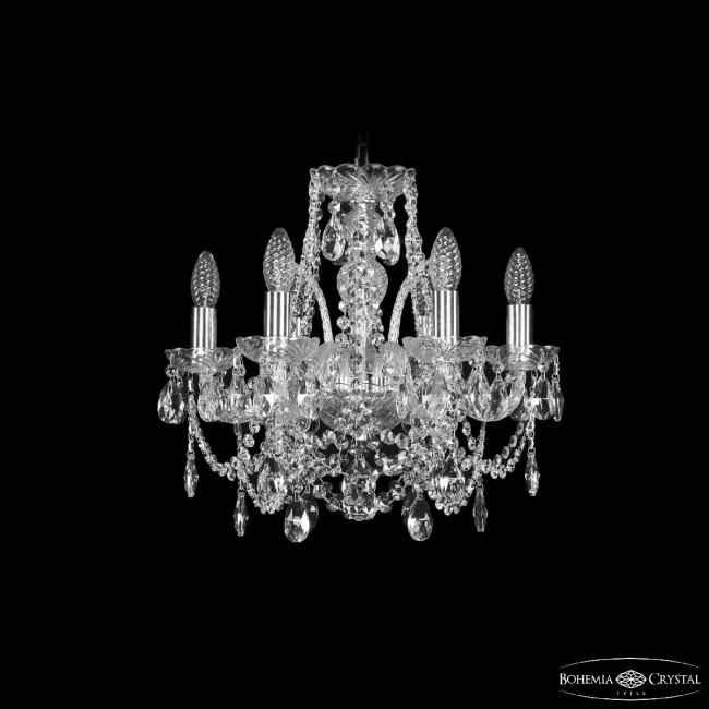 Подвесная люстра Bohemia Ivele Crystal 1411/6/141 Ni Подвесная люстра Bohemia Ivele Crystal 1411/6/141 Ni