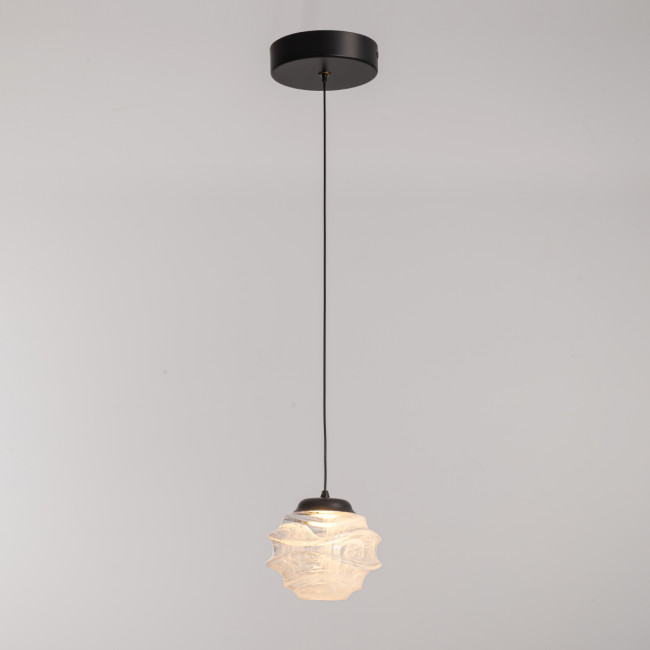 Подвесной светильник MD25030003-1A matt black/clear Подвесной светильник MD25030003-1A matt black/clear