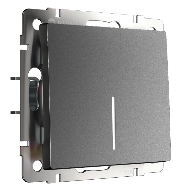 Выключатель одноклавишный проходной с подсветкой Werkel W1112164 4690389194337 a063101 Выключатель одноклавишный проходной с подсветкой Werkel W1112164 4690389194337 a063101