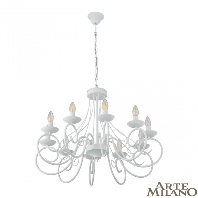Подвесная люстра Arte Milano 349159/10 WT Подвесная люстра Arte Milano 349159/10 WT