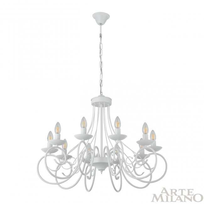 Подвесная люстра Arte Milano 349159/10 WT Подвесная люстра Arte Milano 349159/10 WT