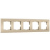 Рамка на 5 постов Werkel Slab (шампань софт) W0052911 4690389218460 a071629 Рамка на 5 постов Werkel Slab (шампань софт) W0052911 4690389218460 a071629