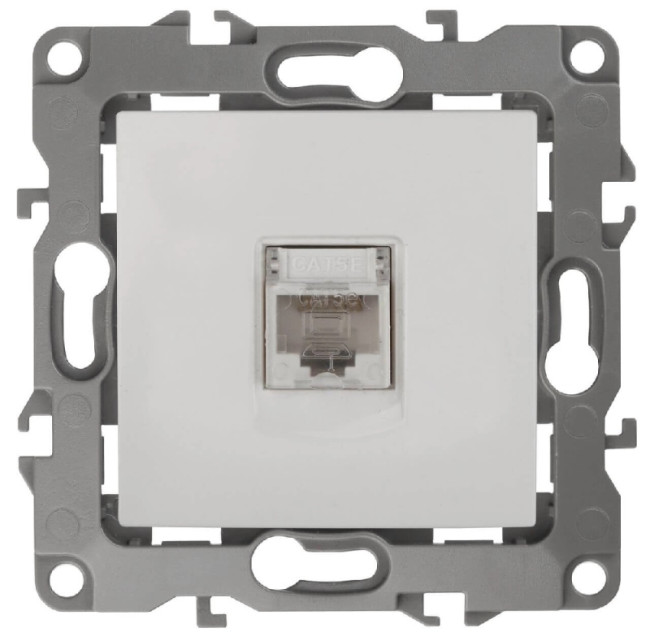 Розетка информационная RJ45 ЭРА 12 12-3107-01 Б0014723 Розетка информационная RJ45 ЭРА 12 12-3107-01 Б0014723