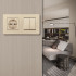 Выключатель двухклавишный с розеткой Arte Milano SET16-2-40-1-30-2 shampan