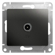 Розетка TV проходная 4DB Systeme Electric Glossa Антрацит GSL000792