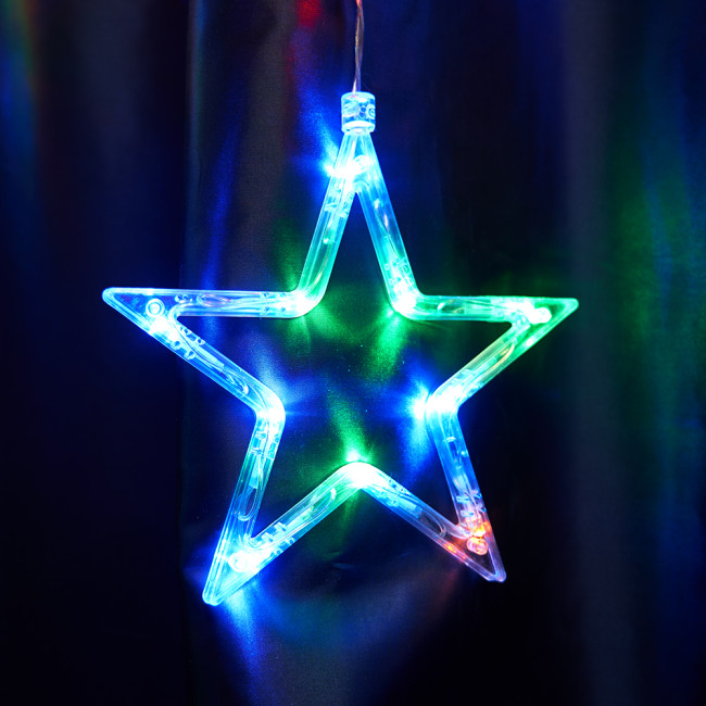 Светодиодная гирлянда бахрома Звезды Feron CL29 48615 Светодиодная гирлянда бахрома Звезды Feron CL29 48615