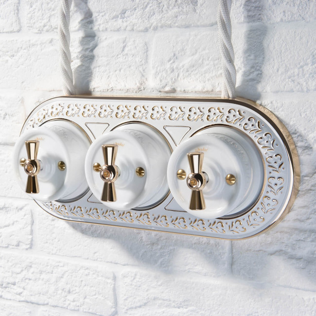 Набор ручек выключателя Werkel Ретро золото W6442138 4690389166259 a050775 Набор ручек выключателя Werkel Ретро золото W6442138 4690389166259 a050775