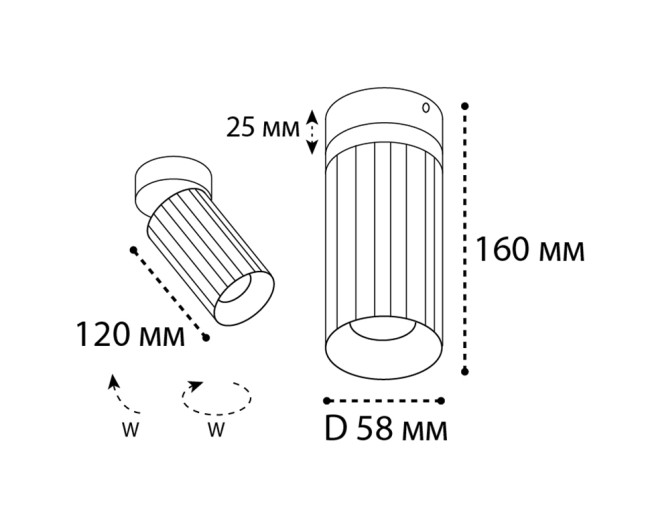 Накладной спот Italline IT08-8011 black Накладной спот Italline IT08-8011 black