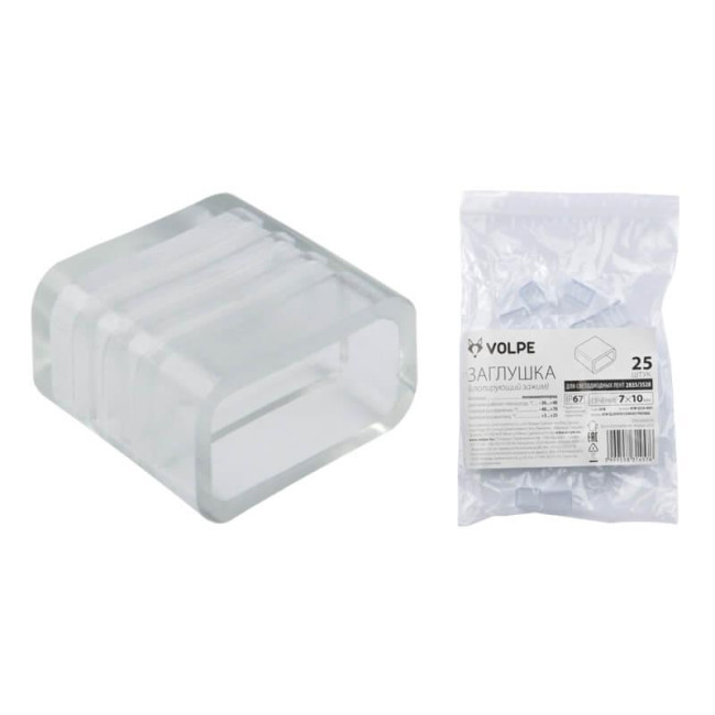 Набор заглушек Volpe UCW-Q220 K10 Clear 025 Polybag 10973 Набор заглушек Volpe UCW-Q220 K10 Clear 025 Polybag 10973