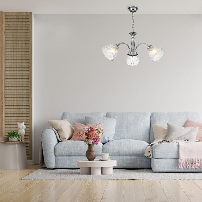 Подвесной светильник Escada Freesia 658/3PL Chrome Подвесной светильник Escada Freesia 658/3PL Chrome