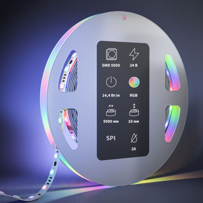 Светодиодная лента Maytoni Led Strip 24В 5050 14,4Вт/м RGB 5м IP20 201246 Светодиодная лента Maytoni Led Strip 24В 5050 14,4Вт/м RGB 5м IP20 201246