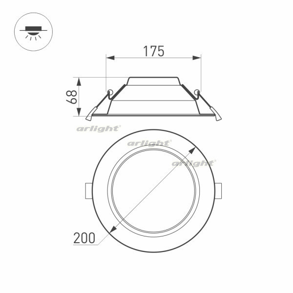 Светильник Downlight Arlight Cyclone 022521(1) Светильник Downlight Arlight Cyclone 022521(1)