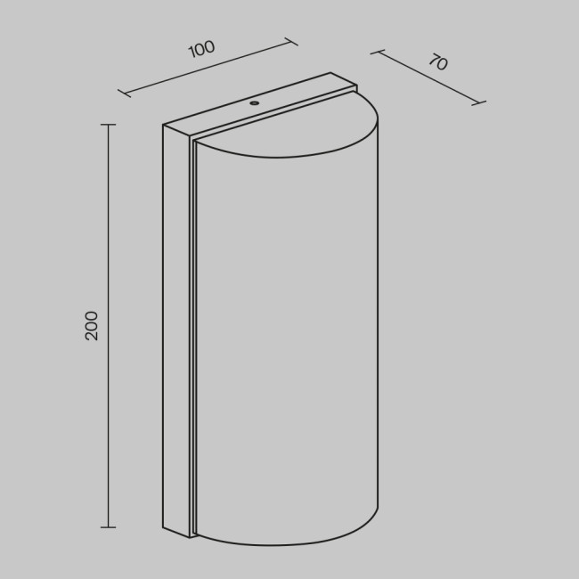 Уличный настенный светильник Maytoni Badd O454WL-L10GF3K1