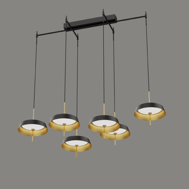 Подвесная люстра DeLight Collection MD18001061-6B  black/gold