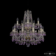 Подвесная люстра Bohemia Ivele Crystal 1410/10+5/195/2d G V7010 Подвесная люстра Bohemia Ivele Crystal 1410/10+5/195/2d G V7010