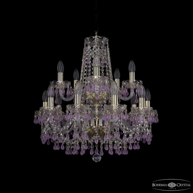 Подвесная люстра Bohemia Ivele Crystal 1410/10+5/195/2d G V7010 Подвесная люстра Bohemia Ivele Crystal 1410/10+5/195/2d G V7010