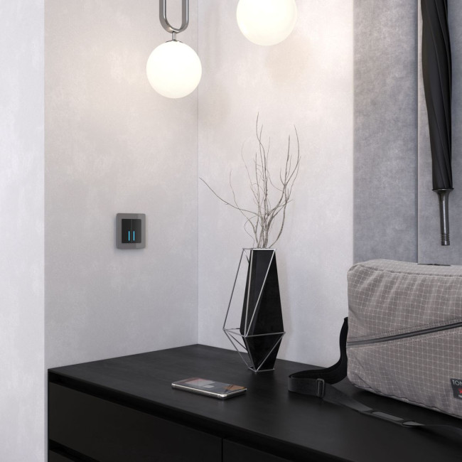 Рамка на 1 пост Werkel Acrylic графит 4690389184833 W0012704 Рамка на 1 пост Werkel Acrylic графит 4690389184833 W0012704