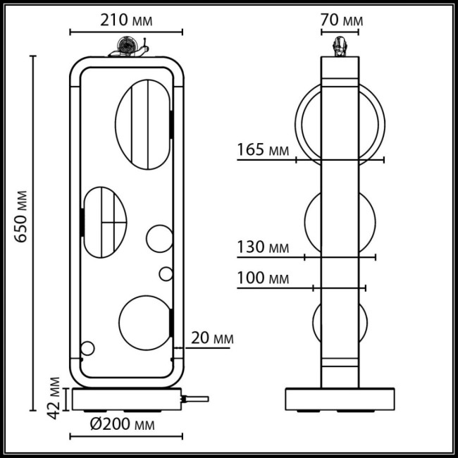Ландшафтный светильник Odeon Light Nature Luma 5434/3FB Ландшафтный светильник Odeon Light Nature Luma 5434/3FB