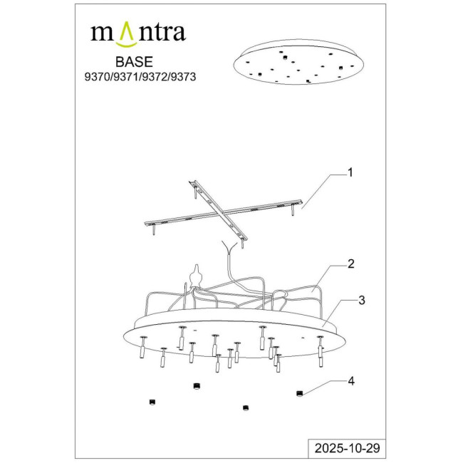 Подвесная люстра Mantra Boomerang 9373+9240 (14L) Подвесная люстра Mantra Boomerang 9373+9240 (14L)